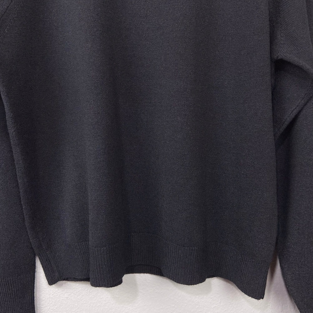 Vintage Rebecca Malone Mock Neck Sweater Size L Back Zip Raglan Sleeve Soft Cozy - Picture 6 of 9